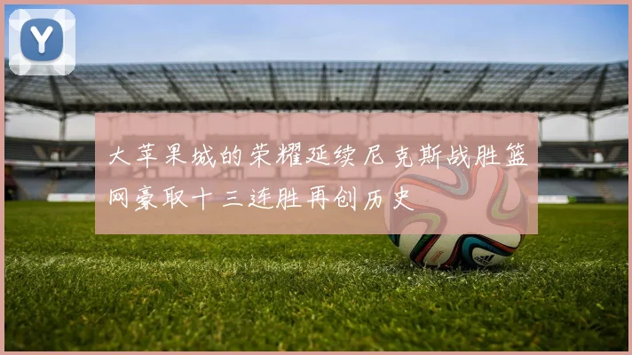 大苹果城的荣耀延续尼克斯战胜篮网豪取十三连胜再创历史
